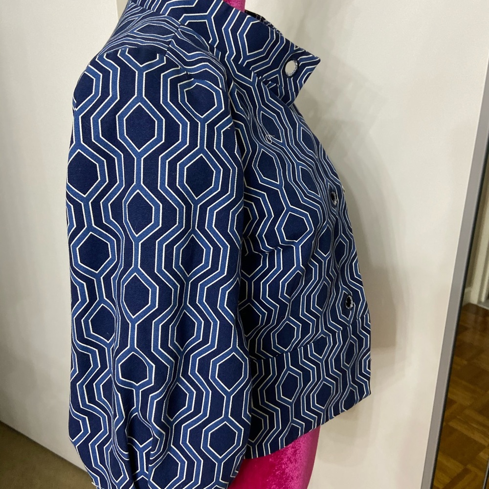 Penguin original blue geometric blazer small - Picture 5 of 6